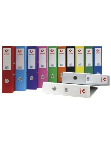 ARCHIVADOR GRAFCOLOR 2,5 RADO Fº 45 ROJO - Pack de 12 unidades